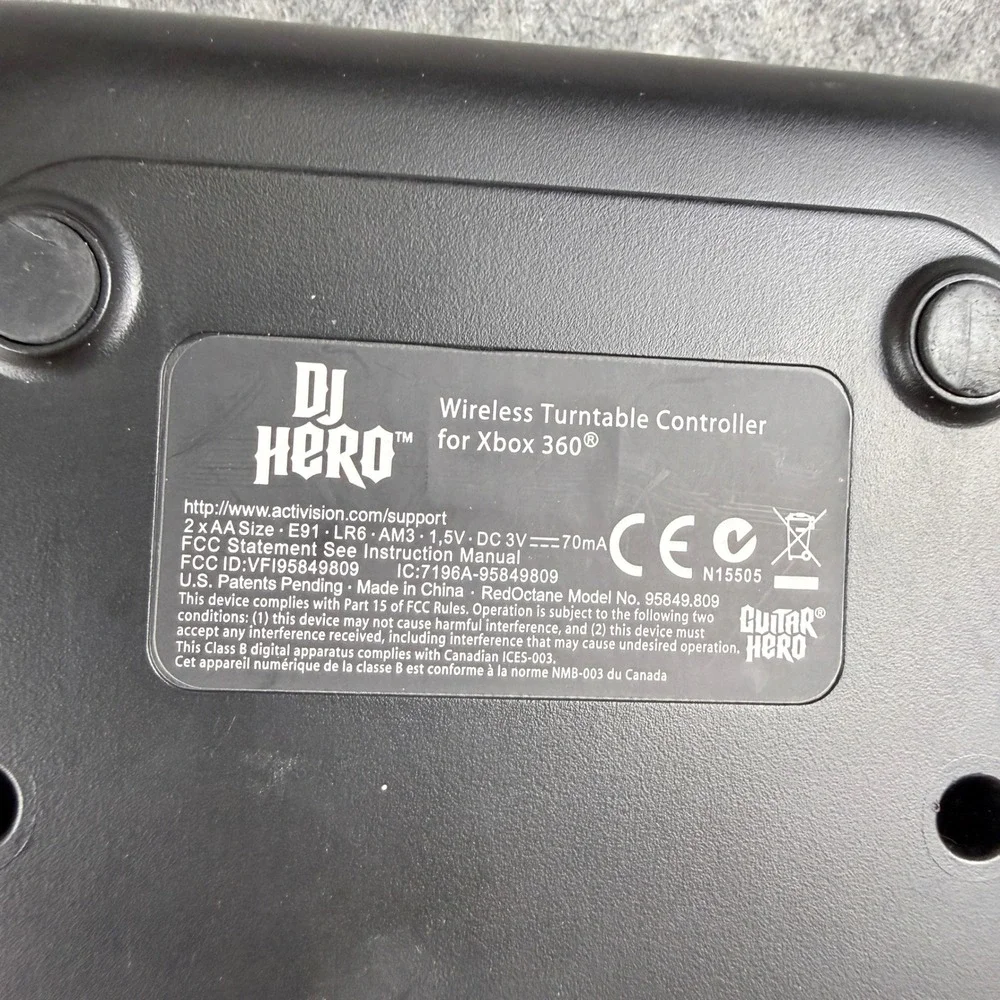 Activision DJ Hero Wireless Turntable Controller Xbox 360 RedOctane 95849.809